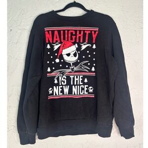 The Night Before Christmas Women's Black Oversized Sweater Size Medium